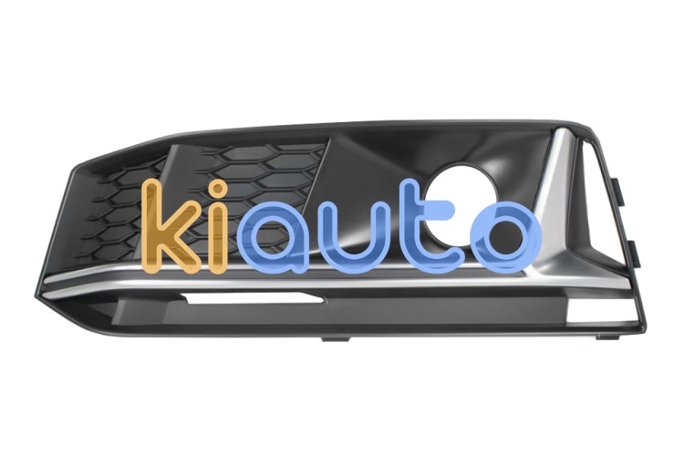 Grille audi a4 2015-2018 pare-chocs avant / modèle s-line / avec antibrouillard / moulure gris argent / gauche OE 8W0807681LRU6