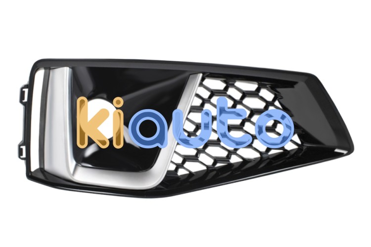 Grille audi a4 2018-2019 pare-chocs avant / modèle s-line / avec antibrouillard / moulure gris argent / noire brillante / droite OE 8W0807682JRU6