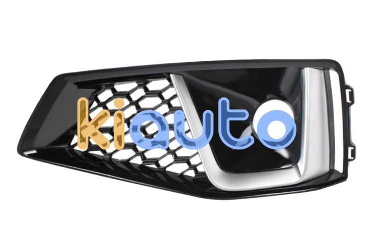 Grille audi a4 2018-2019 pare-chocs avant / modèle s-line / avec antibrouillard / moulure gris argent / noire brillante / gauche OE 8W0807681JRU6