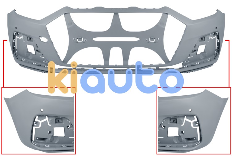 Pare-chocs audi a1 2018-> avant / avec capteur / avec appret OE 82A807065AGRU