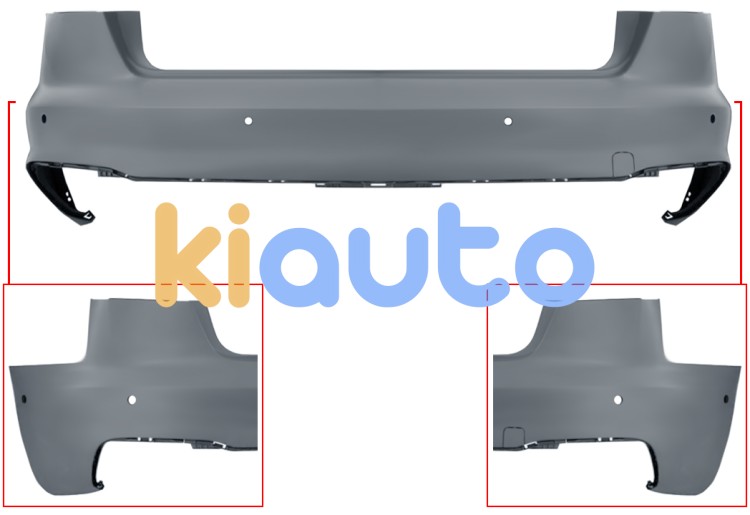 Pare-chocs audi a4 2019-2024 arrière / sedan / modèle s-line / avec capteur / avec park assist / avec appret OE 8W5807067LGRU