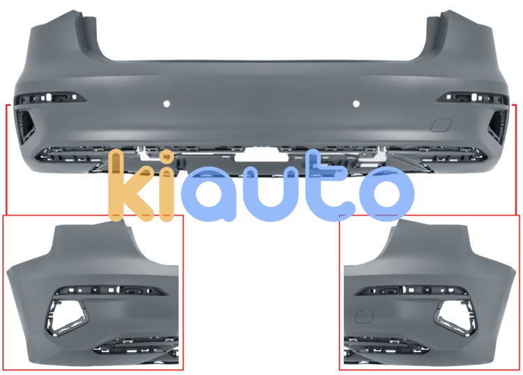 Pare-chocs audi a3 2020-2024 arrière / 5 portes / avec 2 capteur / avec appret OE 8Y4807067AGRU
