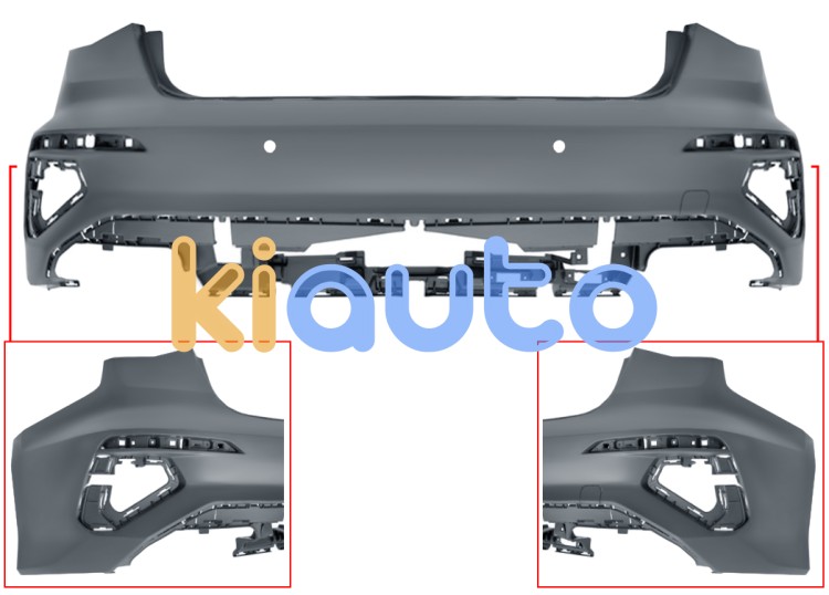 Pare-chocs audi a3 2020-2024 arrière / 4 portes / modèle s-line / avec 2 capteur / avec appret OE 8Y5807067DGRU