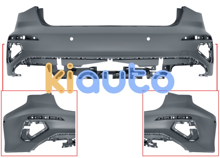 Pare-chocs audi a3 2020-2024 arrière / 4 portes / modèle s-line / avec 4 capteur / avec park assist / avec appret OE 8Y5807067EGRU