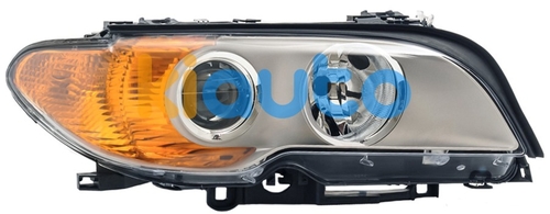63126920576 / 6920576 | 63126920576 / 6920576 | Phare bmw serie 3 (e46) 2003-2005 coupe / feu clignotant orange / base chromée / droit