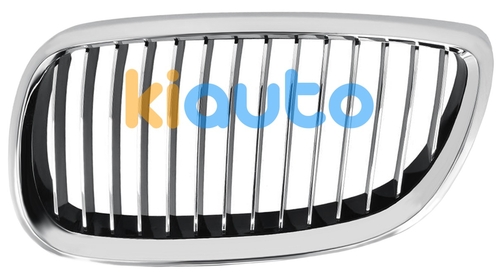 51137157277 | Grille bmw serie 3 (e92-e93) 2006-2010 coupe / cabrio / face avant / modèle m3 / contour chromé / lames chromées / noires gauche | Kiauto