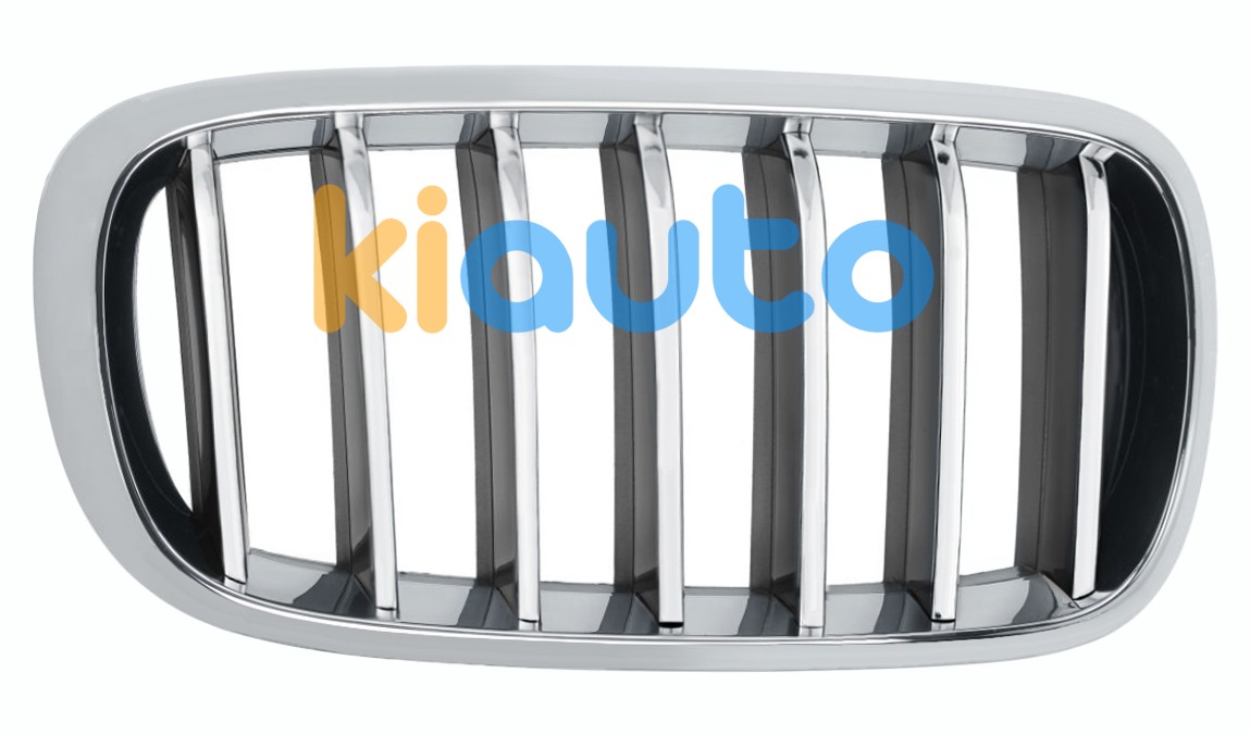 Grille bmw x5 (f15) 2013-2018 face avant / contour chromé / lames chromées / noires / droite OE 51137316062