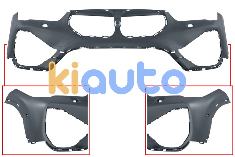Pare-chocs bmw x1 (f48) 2019-2022 avant / supérieur / avec lavephares / avec capteur / avec park assist / avec appret OE 51119883247