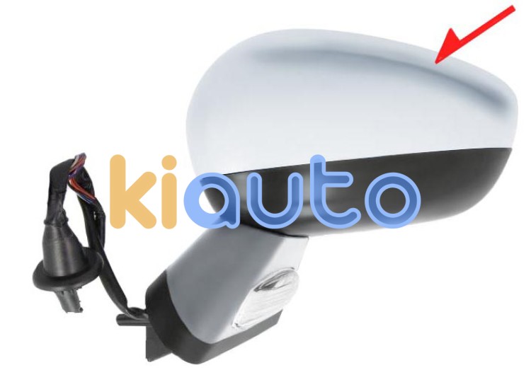 Rétroviseur citroen c4 2011-2018 éléctrique / base avec appret / chauffant / feu de sol / rabattable éléctriquement / mémoire / side assist / coque chromée / gauche OE 1608534780 / 98002355VV