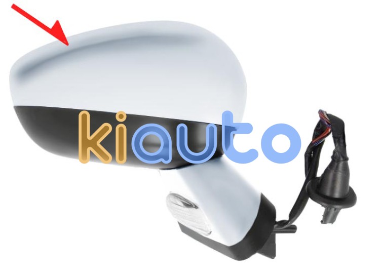 Rétroviseur citroen c4 2011-2018 éléctrique / base chromée / chauffant / feu de sol / rabattable éléctriquement / mémoire / side assist / avec sonde / coque chromée / droit OE 1608534380 / 98002354VV