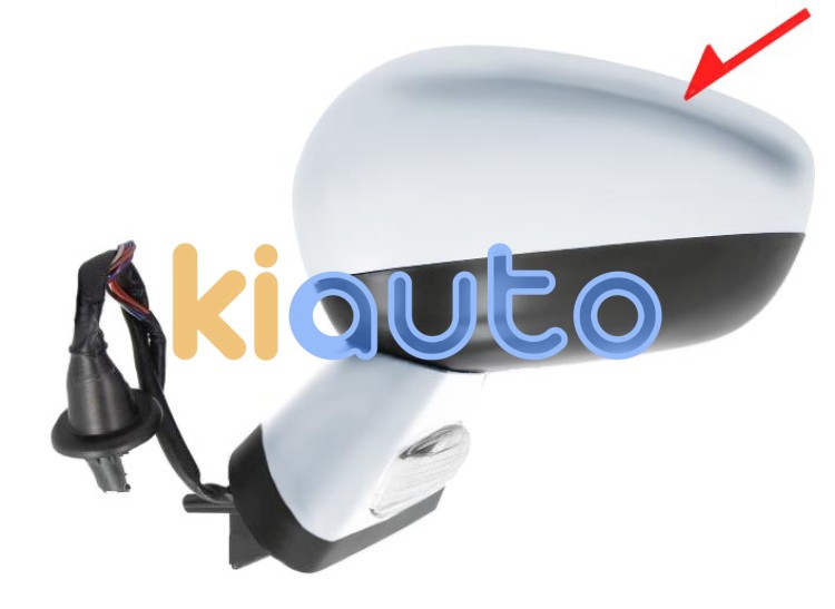 Rétroviseur citroen c4 2011-2018 éléctrique / base chromée / chauffant / feu de sol / rabattable éléctriquement / mémoire / side assist / coque chromée / gauche OE 1608534780 / 98002355VV