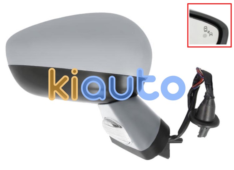 Rétroviseur citroen ds4 2011-2011 éléctrique / base avec appret / chauffant / feu de sol / rabattable éléctriquement / mémoire / side assist / avec sonde / coque avec appret / droit OE 1607031480 / 8154SR