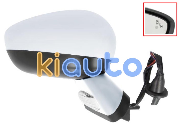 Rétroviseur citroen ds4 2011-2011 éléctrique / base chromée / chauffant / feu de sol / rabattable éléctriquement / mémoire / side assist / avec sonde / coque chromée / droit OE 1607031480 / 8152R3 / 8152R5