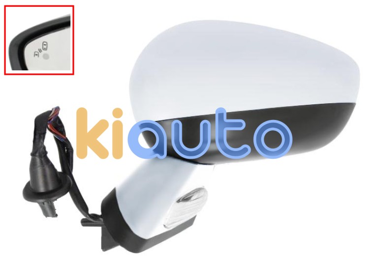 Rétroviseur citroen ds4 2011-2011 éléctrique / base chromée / chauffant / feu de sol / rabattable éléctriquement / mémoire / side assist / coque chromée / gauche OE 1607032080 / 8152R2 / 8152R4
