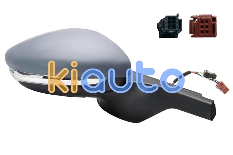 Rétroviseur Droit électrique Chauffant Avec Sonde Température Pour Citroën C3 III (depuis 2018) - À Peindre