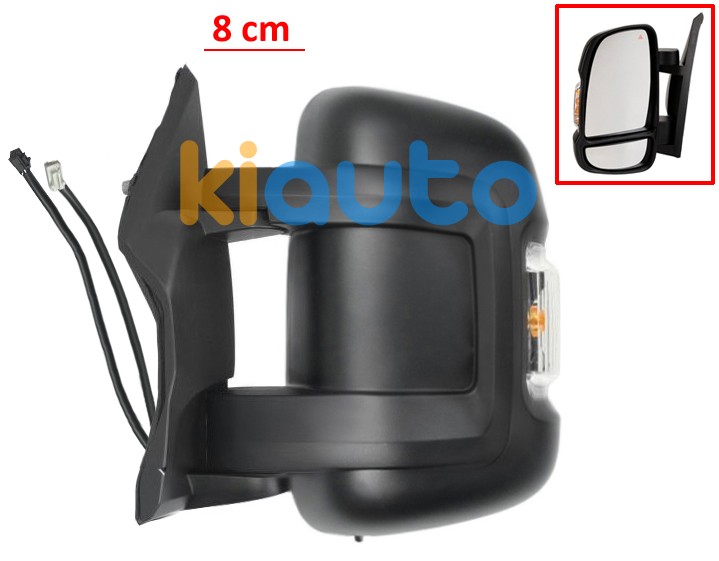 1685329880 / 735773396 | Rétroviseur FIAT Ducato 2006-2014 Gauche Rétroviseur fiat ducato 2006-2014 bras 8cm / éléctrique / chauffant / rabattable éléctriquement / feu clignotant orange (w16w) / 2 verres / side assist / avec sonde / gauche OE 1685329880 / 735773396