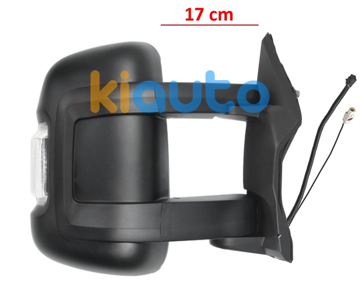 8153W9 | Rétroviseur FIAT Ducato 2014-2025 Droit Rétroviseur fiat ducato 2014-> bras 17cm / éléctrique / chauffant / feu clignotant blanc (wy5w) / 2 verres / antenne / droit OE 8153W9