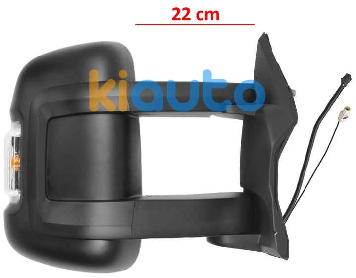 1613690380 / 8153PE | Rétroviseur FIAT Ducato 2014-2025 Droit Rétroviseur fiat ducato 2014-> bras 22cm / éléctrique / chauffant / feu clignotant orange (w16w) / 2 verres / antenne / droit OE 1613690380 / 8153PE / 815439