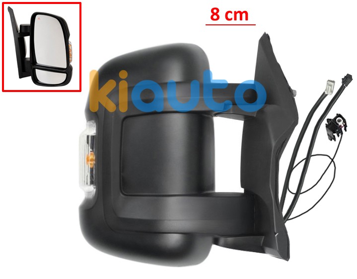 1685332380 / 735773351 | Rétroviseur FIAT Ducato 2006-2014 Droit Rétroviseur fiat ducato 2006-2014 bras 8cm / éléctrique / chauffant / feu clignotant orange (w16w) / 2 verres / side assist / antenne / droit OE 1685332380 / 735773351
