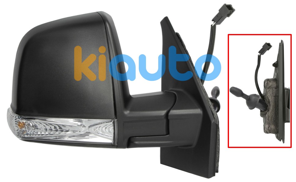Rétroviseur fiat doblo 2015-2022 combi / panorama / mecanique / feu clignotant / avec sonde / droit OE 0735497926 / 735668189