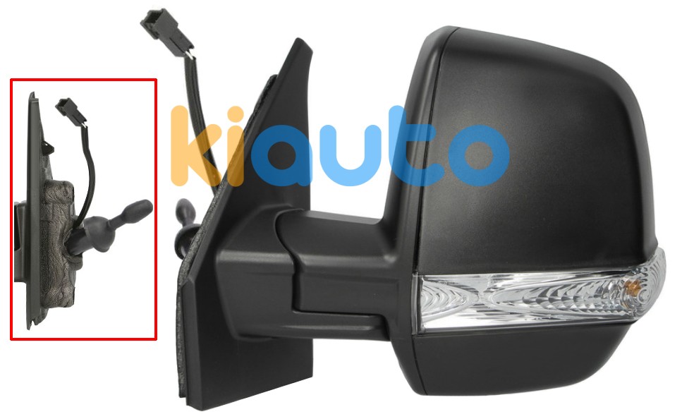 Rétroviseur fiat doblo 2015-2022 cargo / mecanique / feu clignotant / gauche OE 0735497926 / 735668189