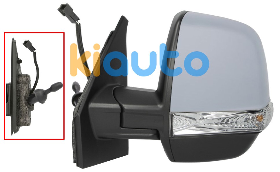 Rétroviseur fiat doblo 2015-2022 cargo / mecanique / feu clignotant / avec appret / gauche OE 0735512765 / 735512765