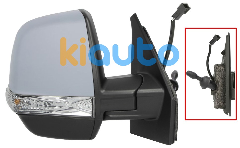 Rétroviseur fiat doblo 2015-2022 cargo / mecanique / feu clignotant / avec sonde / avec appret / droit OE 0735512764 / 735512764