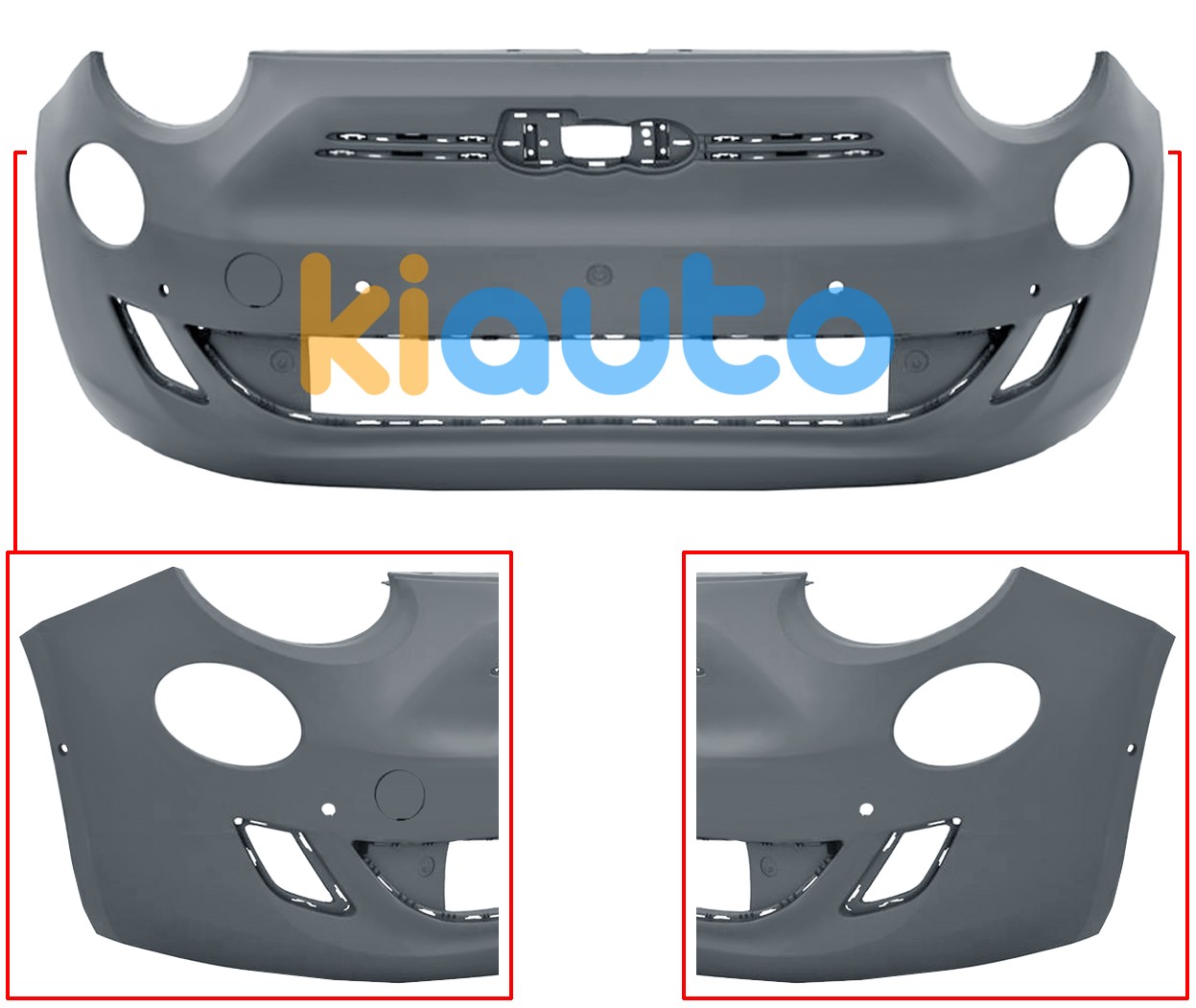 735743308 | 735743308 | Pare-chocs fiat 500e 2020-> avant / avec 6 capteur / avec appret 735743308 | 735743308 | Pare-chocs fiat 500e 2020-> avant / avec 6 capteur / avec appret
