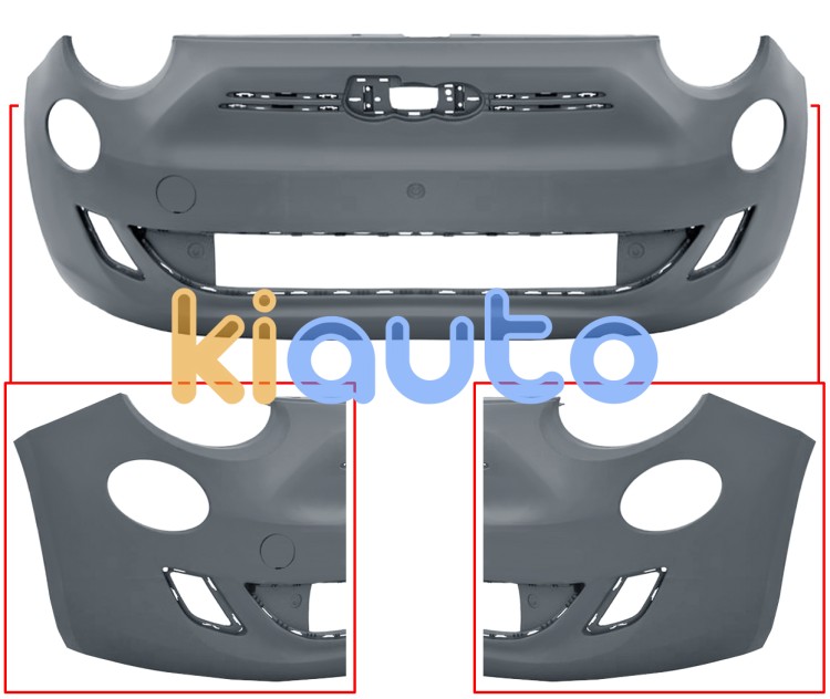 Pare-chocs fiat 500e 2020-> avant / avec appret OE 735743307
