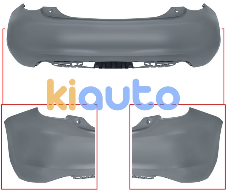 Pare-chocs fiat 500e 2020-> arrière / avec appret OE 735808289