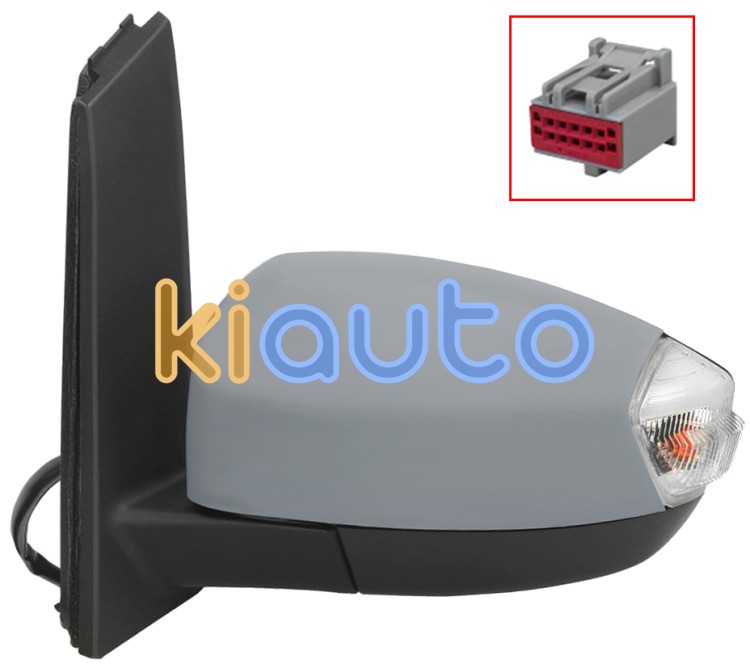 Rétroviseur ford c-max 2010-2015 éléctrique / chauffant / feu de sol / rabattable éléctriquement / avec appret / gauche OE 1500040 / 2057117 / 2002854