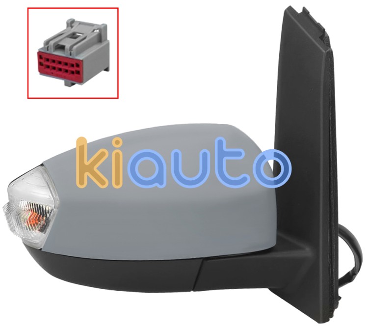 Rétroviseur ford c-max 2010-2015 éléctrique / chauffant / feu de sol / rabattable éléctriquement / side assist / avec appret / droit OE 1500039 / 2063586 / 2057117