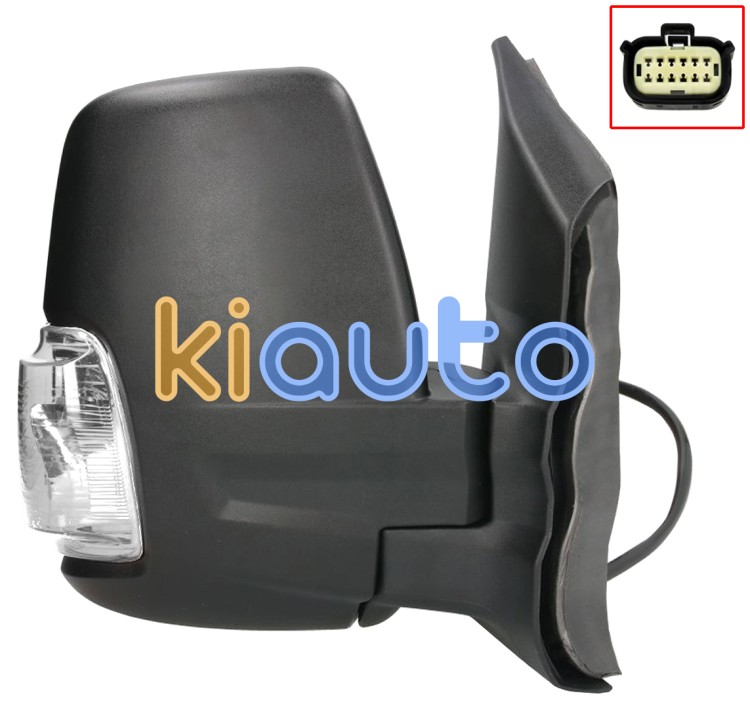 Rétroviseur ford transit 2019-> bras court / éléctrique / chauffant / rabattable éléctriquement / feu clignotant blanc (wy16w) / droit OE 2365939