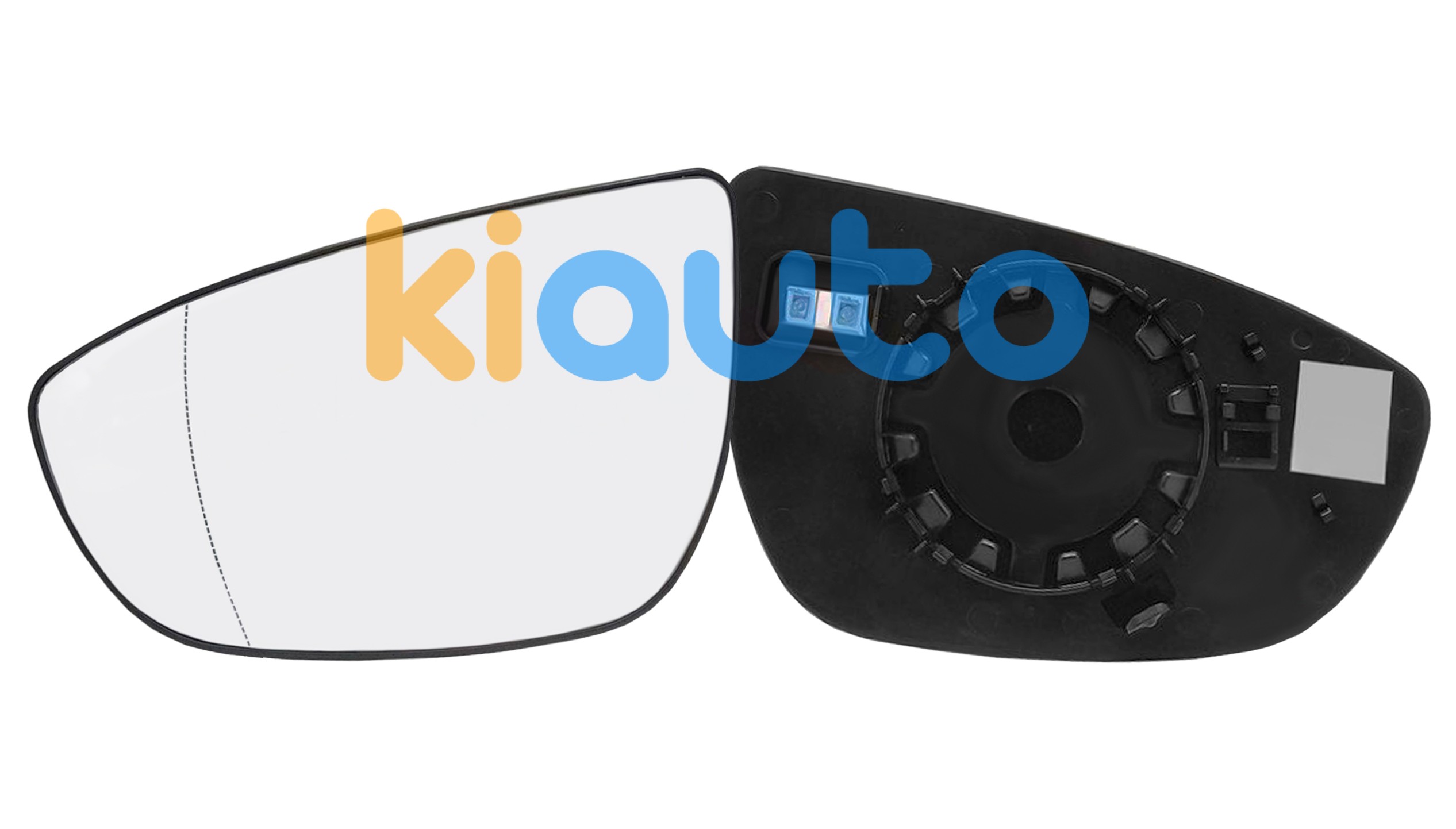 87611Q0100 / 8761-1Q0100 | 87611Q0100 / 8761-1Q0100 | Verre de rétroviseur hyundai bayon 2021-> avec support / chauffant / asphérique / gauche