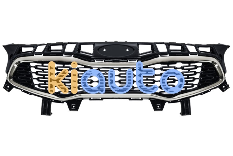 Grille kia ceed 2015-2018 face avant / avec contour chromé / noire brillante  OE 86350A2610