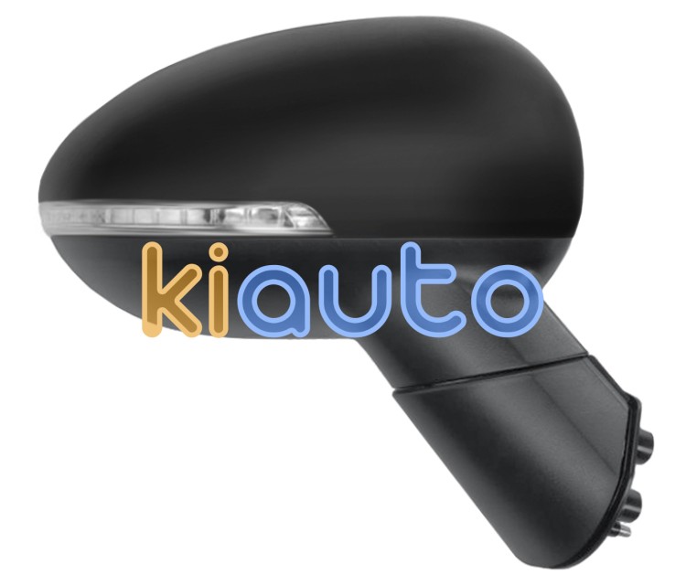 Rétroviseur kia rio 2011-2014 éléctrique / chauffant / feu clignotant / rabattable éléctriquement / noire glossy / droit OE 876201W050 / 87620-1W050