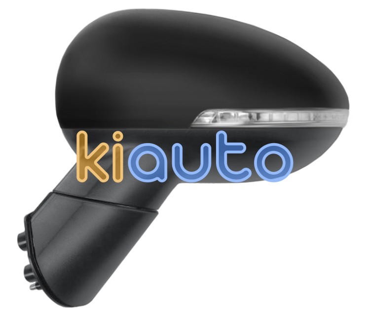 Rétroviseur kia rio 2011-2014 éléctrique / chauffant / feu clignotant / rabattable éléctriquement / noire glossy / gauche OE 876101W050 / 87610-1W050