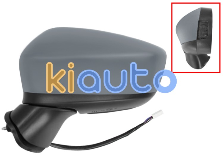 Rétroviseur mazda 3 2013-2017 éléctrique / chauffant / feu clignotant / avec appret / gauche OE BJE3-69-181D / BHS2-69-181D / BJE369181D