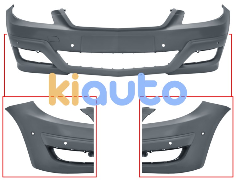 Pare-chocs mercedes classe b (w245) 2008-2011 avant / avec 6 capteur / avec park assist / avec appret OE A16988590259999