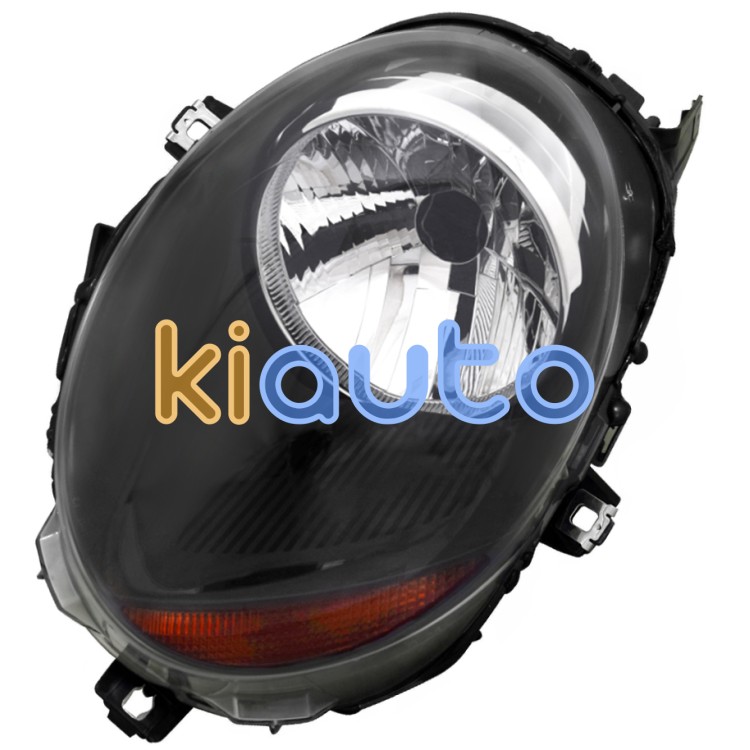 Phare avant mini cooper 2018-2021 fond noir / feu clignotant orange / gauche OE 63117418863 / 7418863