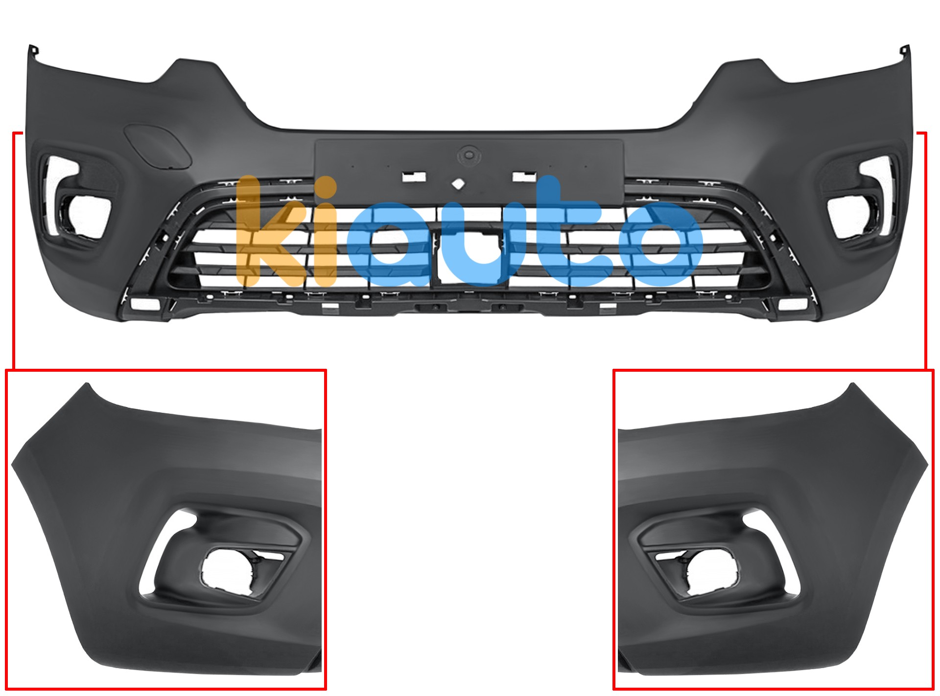 Pare-chocs renault kangoo 2021-> avant / avec antibrouillards  OE 62010E061R
