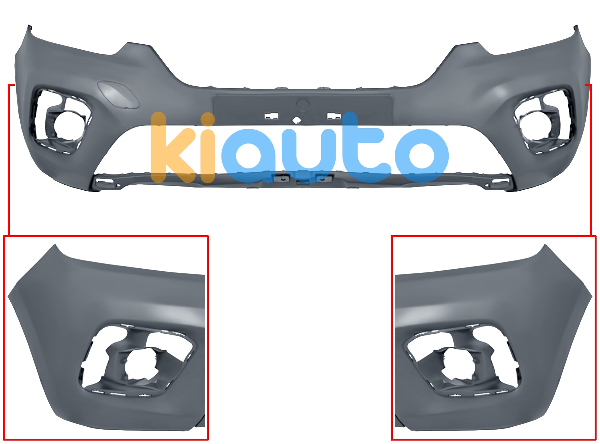 Pare-chocs renault kangoo 2021-> avant / modèle multispace / avec appret OE 62010E377R