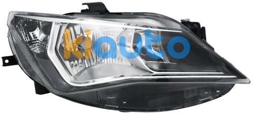 6J1941006H / 6J1941006K / 6J1941006F / 6J1941006N | Phare seat ibiza 2012-2017 optique double / base chromée / droit | Kiauto