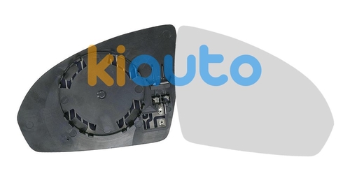 A4518100816 | Verre de rétroviseur smart fortwo 2012-2014 avec support / chauffant / convexe / droit | Kiauto