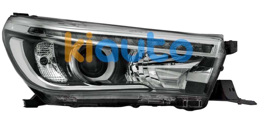 Phare avant toyota hilux 2016-2021 base noire / droit OE 811400K710 / 81140-0K710