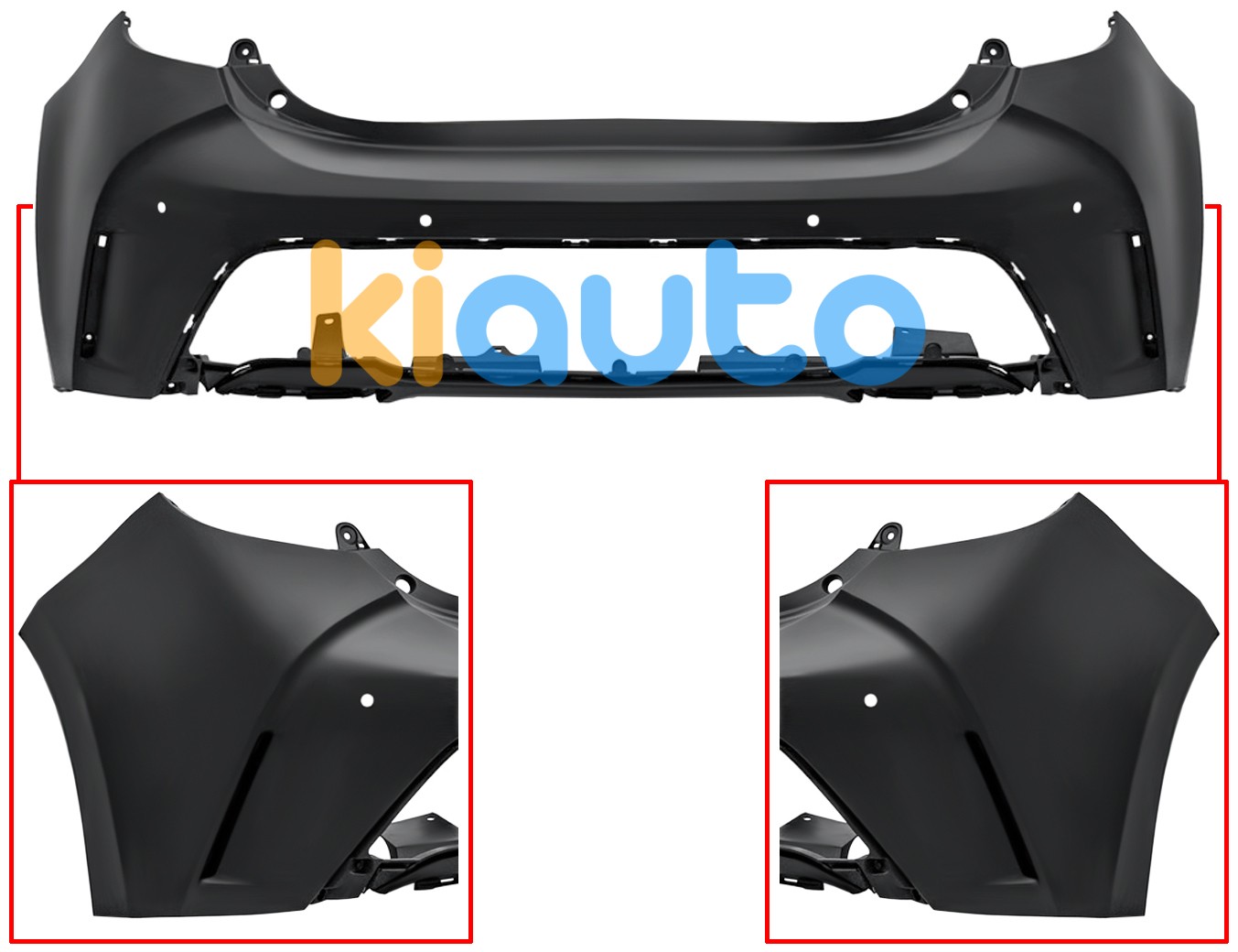 Pare-chocs toyota corolla 2019-2023 arrière / avec 4 capteur OE 52159-0Z950 / 521590Z950