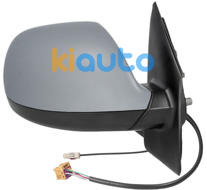 Rétroviseur volkswagen transporter t5 2010-2015 éléctrique / chauffant / rabattable éléctriquement / antenne / avec appret / droit OE 7E185528GGRU / 7E0035532A / 7E1857522J