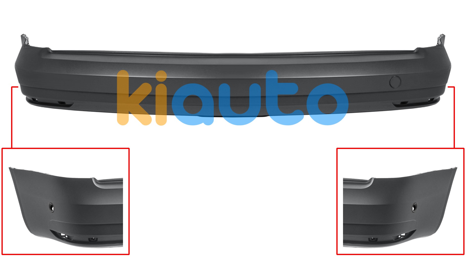 Pare-chocs volkswagen caddy 2015-2020 arrière / chassis court / avec capteur OE 2K5807417B9B9
