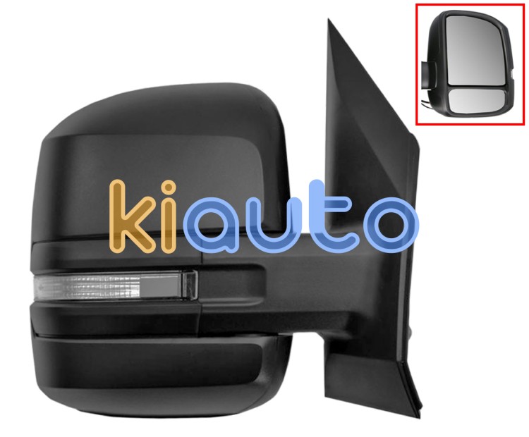 Rétroviseur volkswagen crafter 2017-> bras court / manuel / feu clignotant / droit OE 7C1857408J9B9 / 7C1949102A / 7C08575289B9