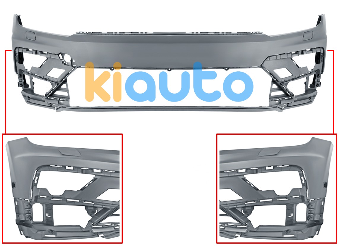 Pare-chocs volkswagen tiguan 2016-2020 avant / modèle r-line / avec lavephares / avec capteur / avec park assist / avec appret OE 5NA807217ADGRU